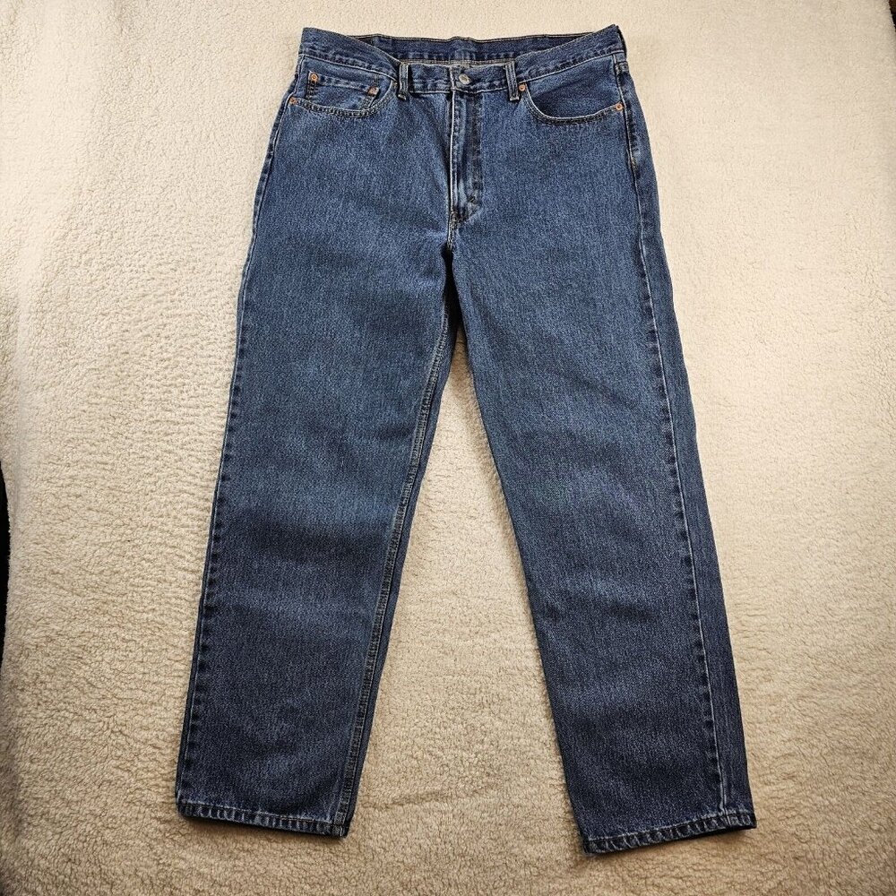 Levi's 550 Jeans Mens 38x32 Blue Denim Medium Wash Straight Leg Relaxed Normcore